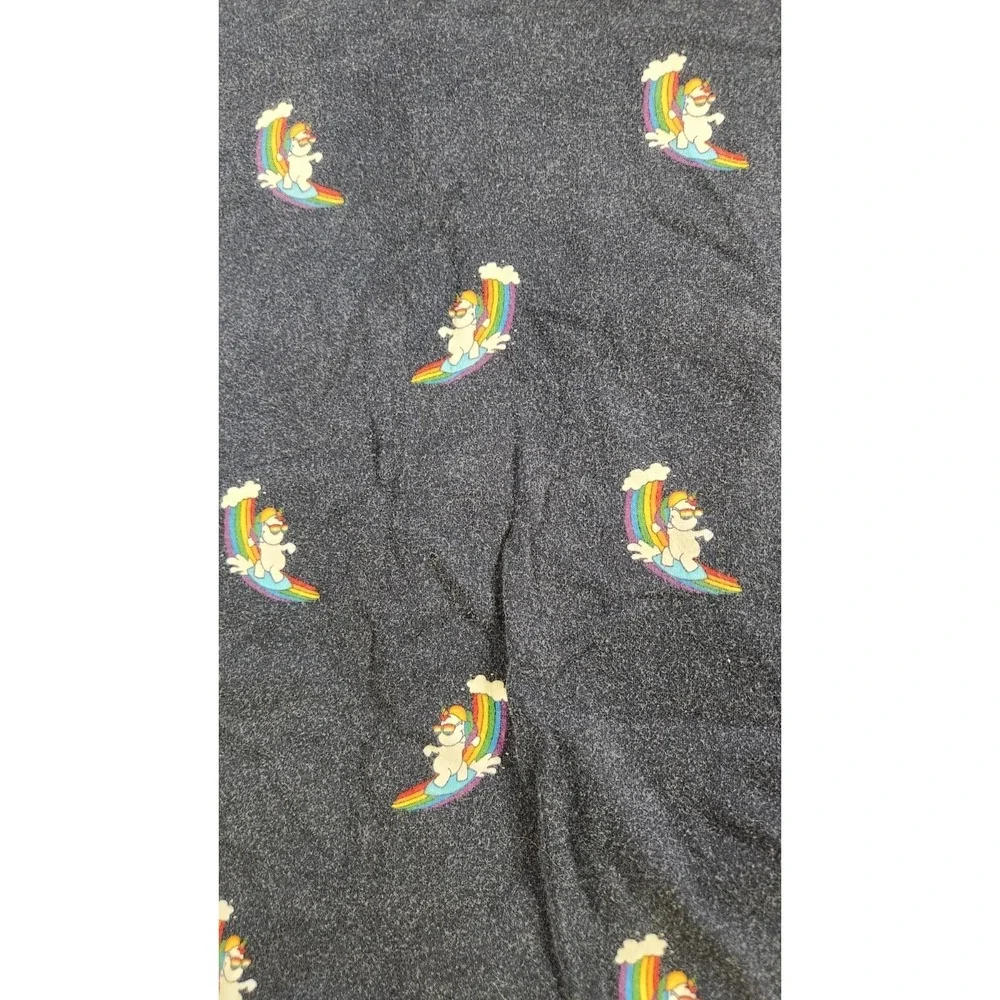 Denim & Flower ricky singh Rainbow Pride Unicorn T-Shirt Blue Mens Size XL
